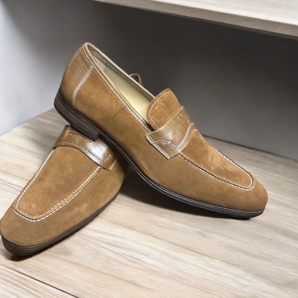 Kenneth Cole suede and leather loafers
